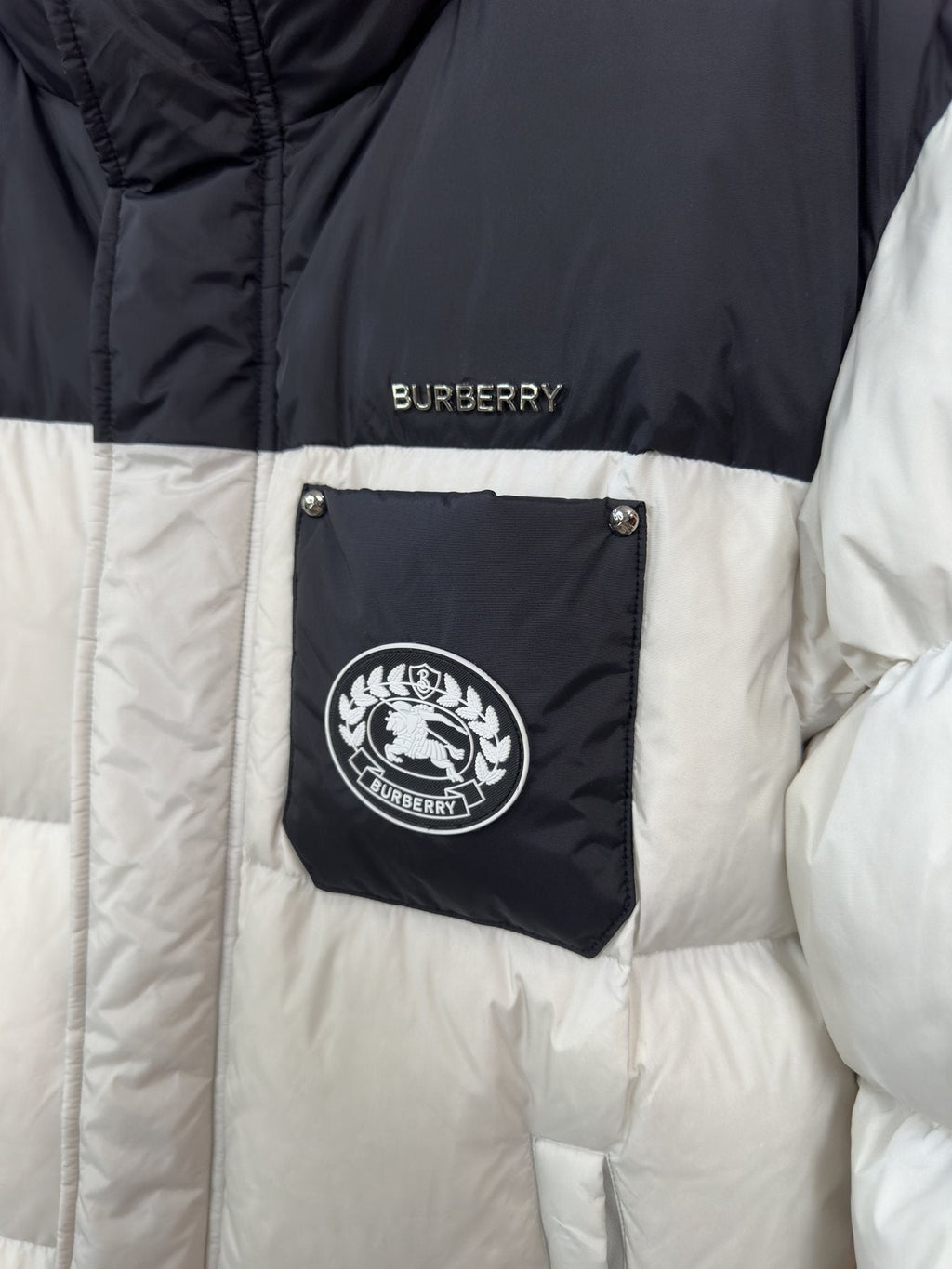 Burberry Color-Block Quilted Puffer Jacket