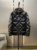 Prada Black Hooded Quilted Puffer Jacket