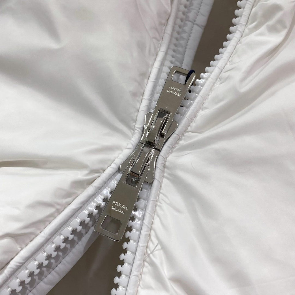 Prada Quilted Triangle Badge Puffer Jacket