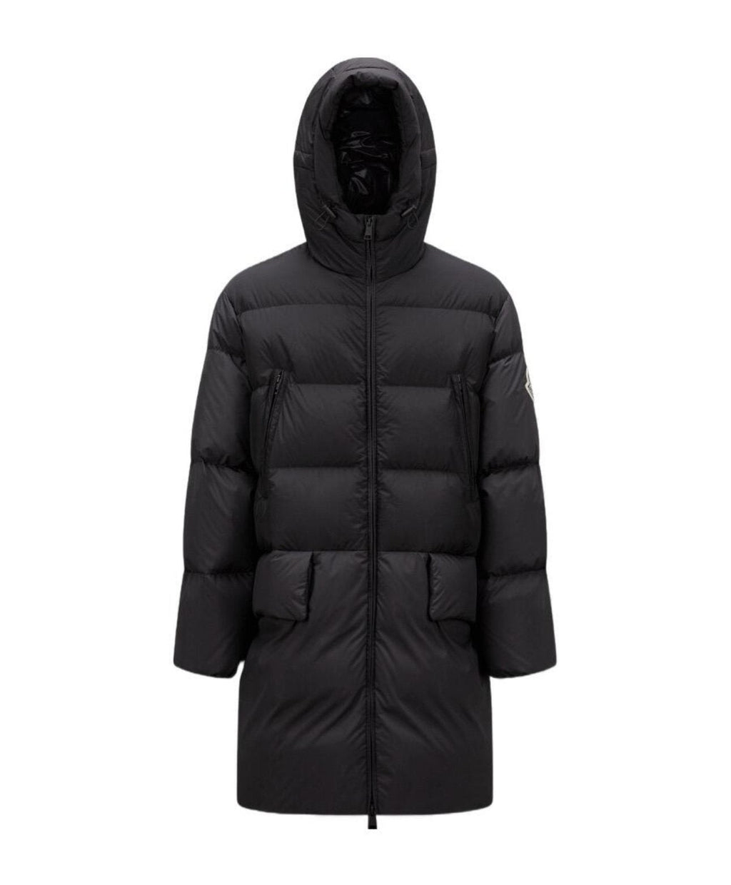 Moncler Bosona Black Long Hooded Down Coat