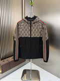 Gucci Beige Monogram Color-Block Jacket