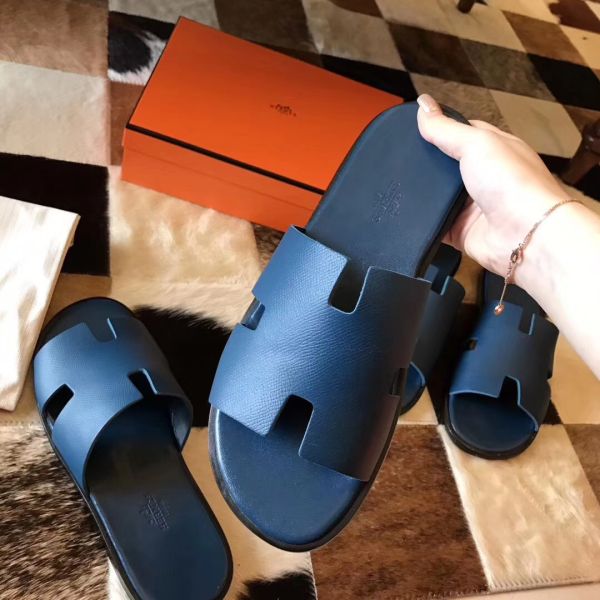 HERM Izmir Sandals In Colvert Epsom Leather