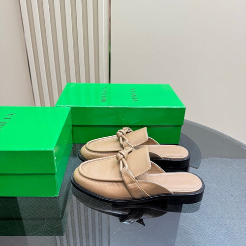 ASTAIRE MULE IN LIGHT BROWN CALFSKIN